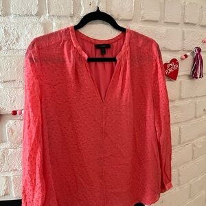 J.Crew Silk Dot Blouse, Size 12